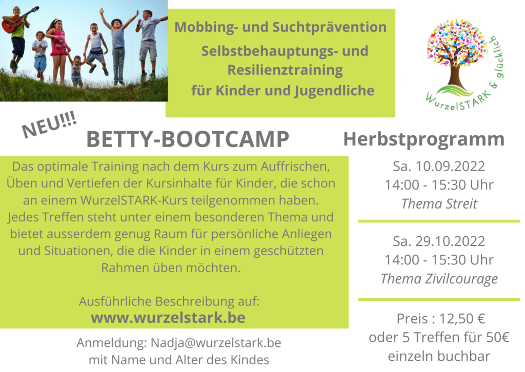 Betty-Bootcamp - Herbstprogramm 2022